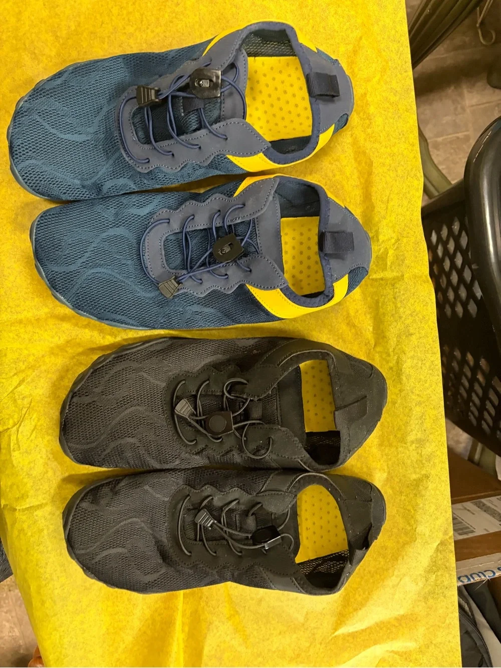 2 pairs of Men’s Lightweight Water Shoes in Navy Blue and Black